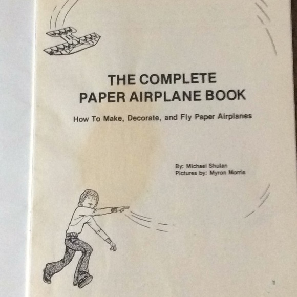 Vtg 1979 The Complete Paper Airplane Book. 32 pgs - Picture 4 of 7